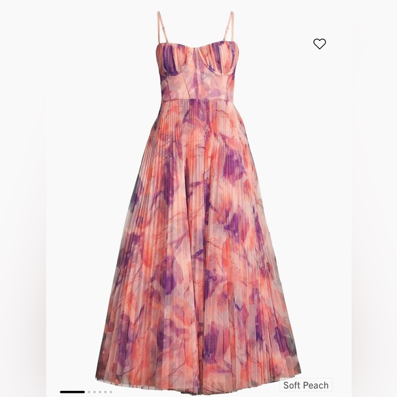 Hutch Dresses & Skirts - Hutch Amara Bustier Pleated Fit & Flare Midi Dress